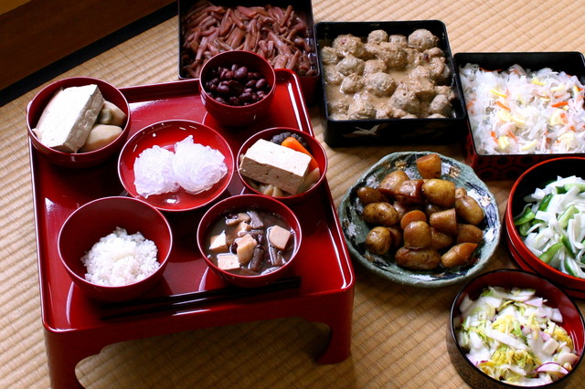 Houon-ko cuisine (cuisine served at a Buddhist memorial service)
