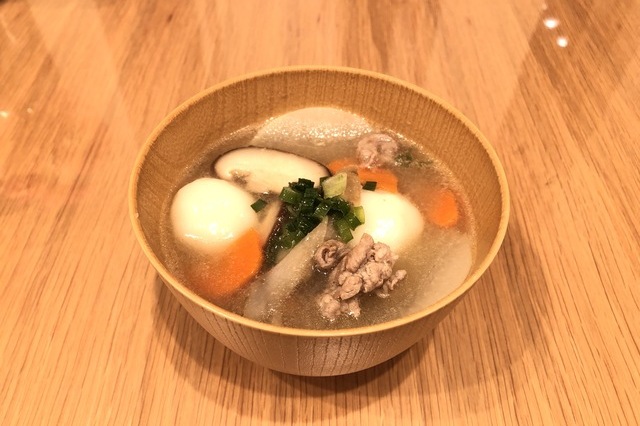 Ogousan Dango-jiru（Glutinous rice flour dumplings in soup)