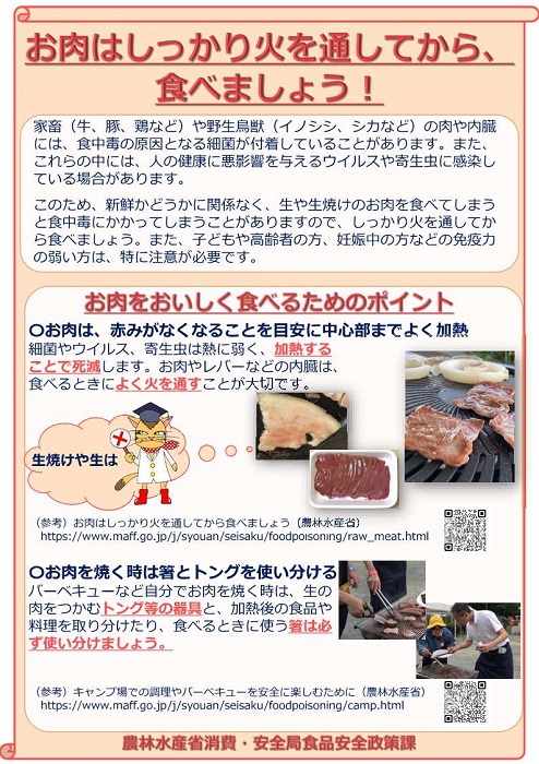 お肉の加熱