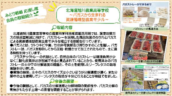 旭川農業高校_バガストレーの活用