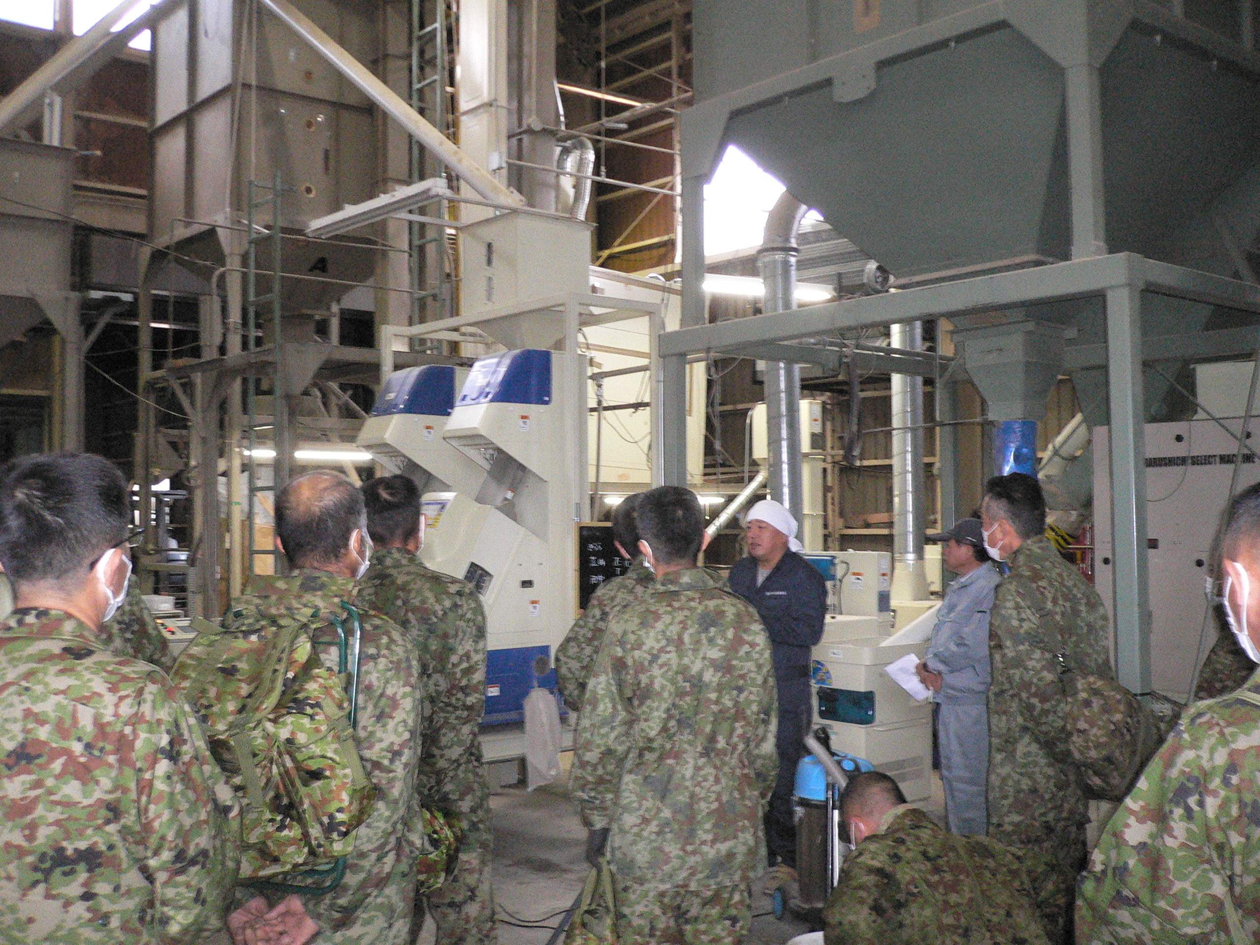 乾燥・調製施設内での質疑応答