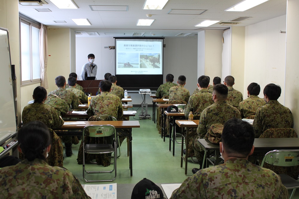 陸上自衛隊留萌駐屯地の様子(12月5日)