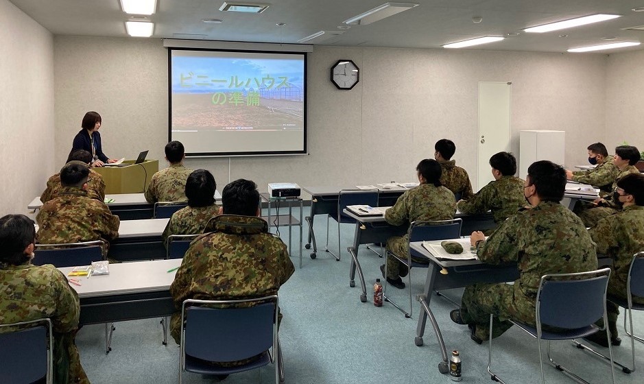 陸上自衛隊名寄駐屯地の様子(12月13日)