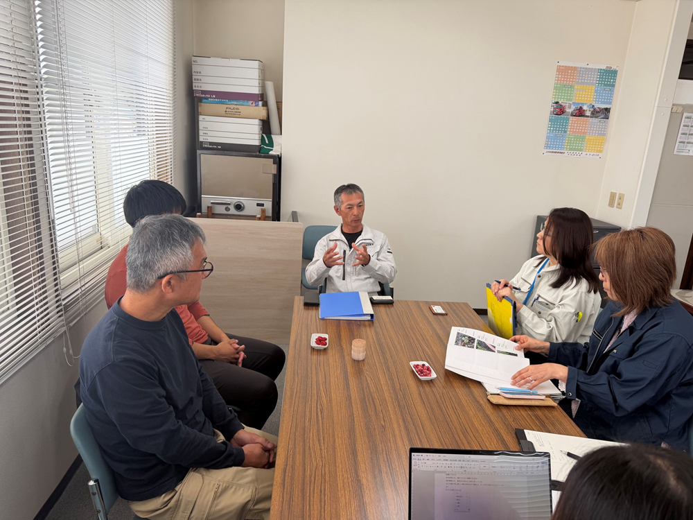 中川建設での意見交換の様子