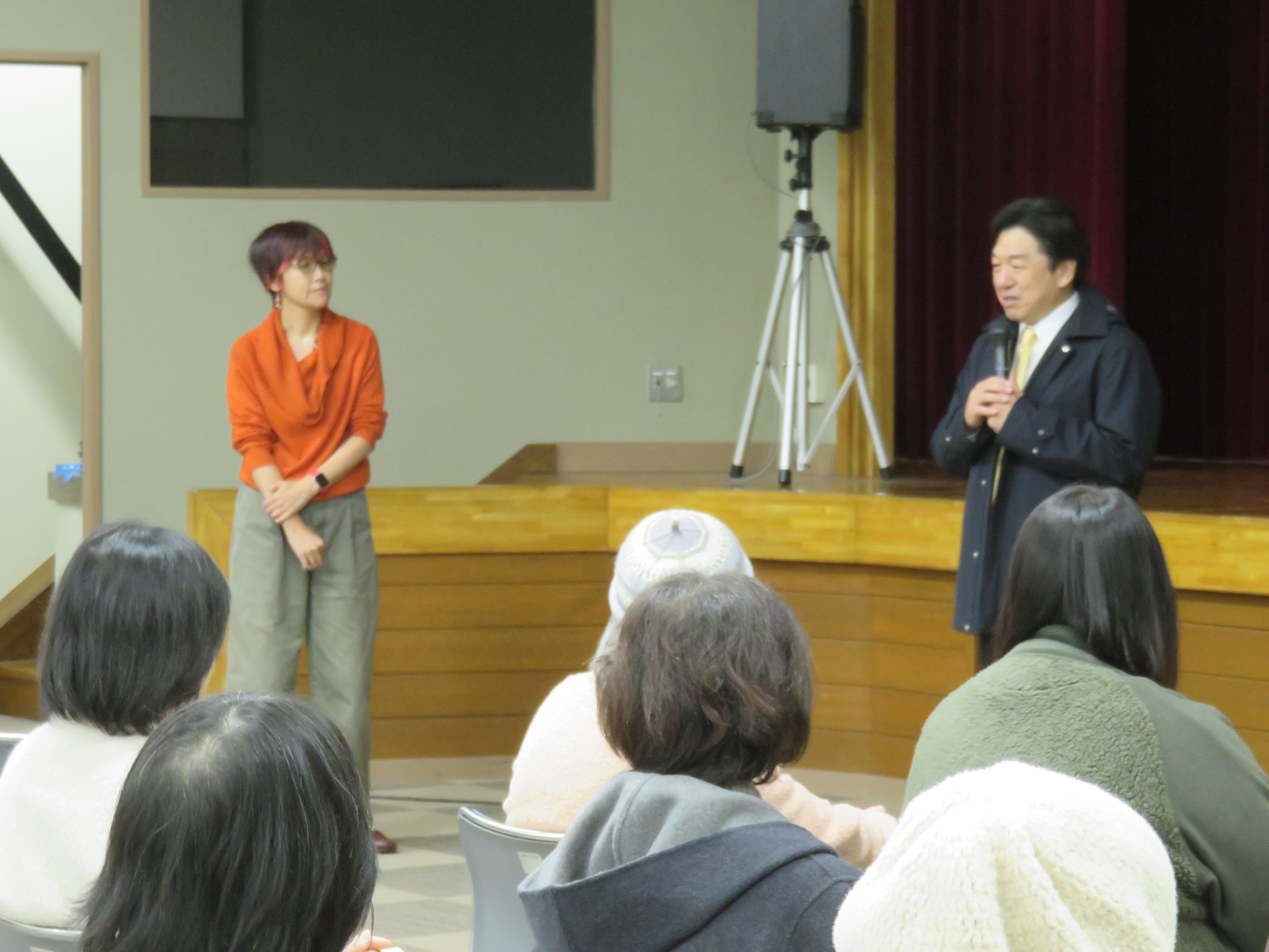 代表と町長