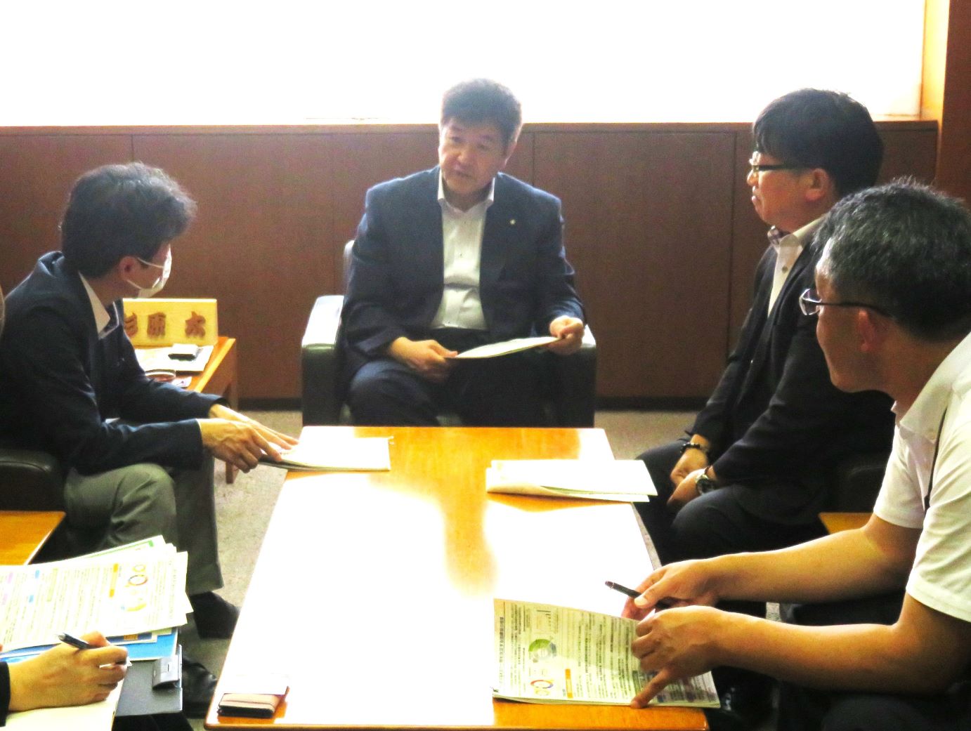 首長、JA組合長と意見交換を行いました