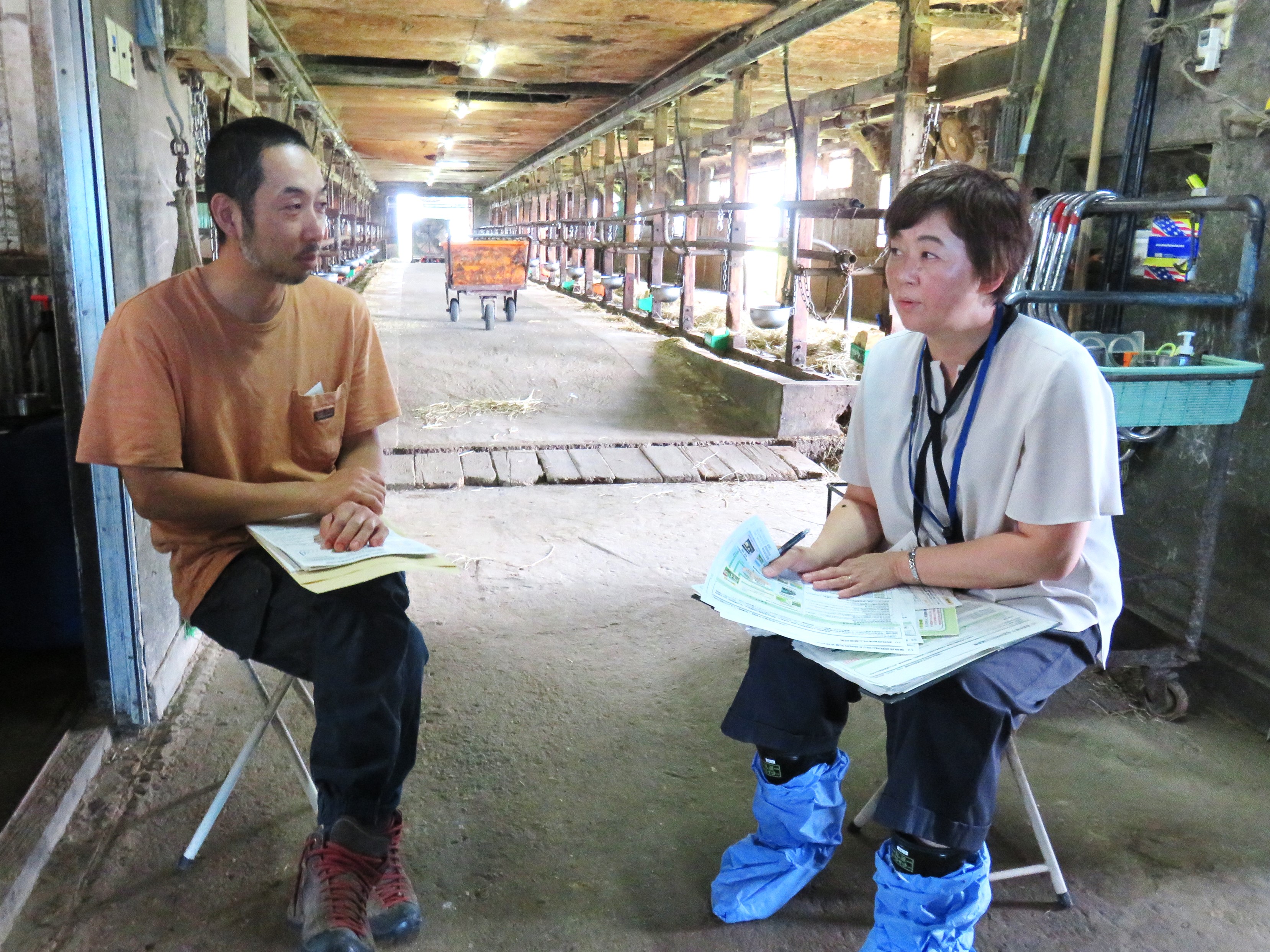 八雲町の生産者と意見交換を行いました。１