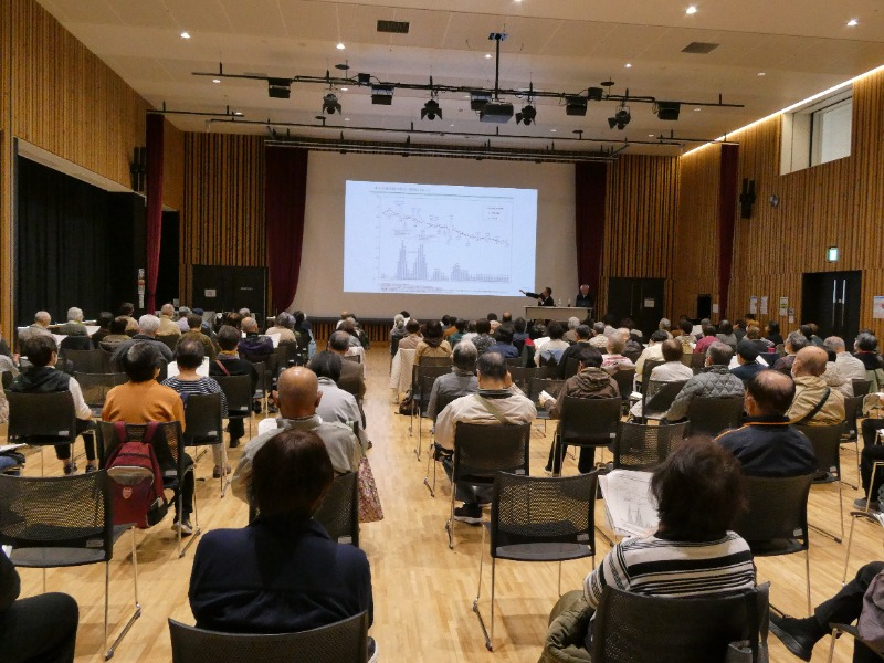 函館市シニア大学で、米をめぐる事情について講義を行いました。