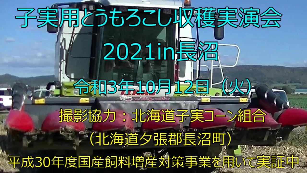 子実用とうもろこし収穫実演会2021in長沼