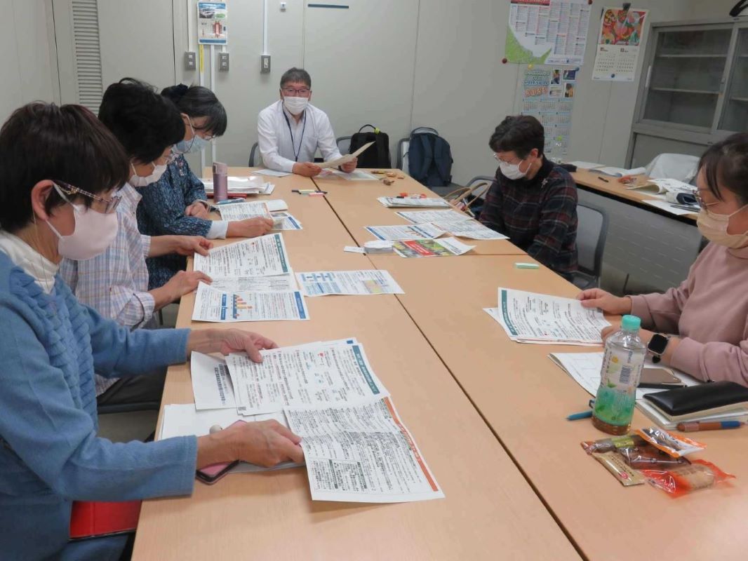 農政に関する情報提供の様子