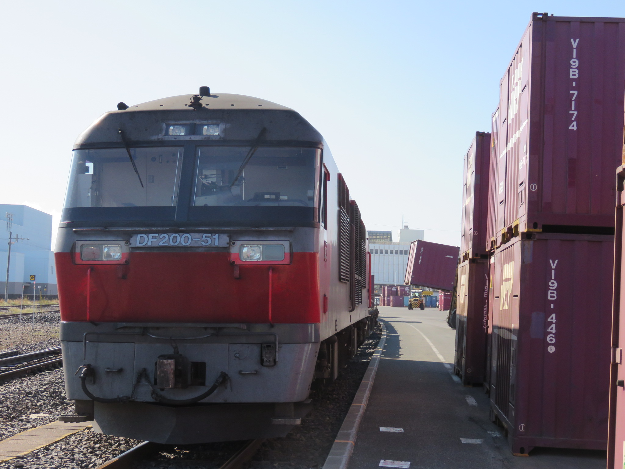 05_玉ねぎ列車の機関車（JR貨物北見駅）