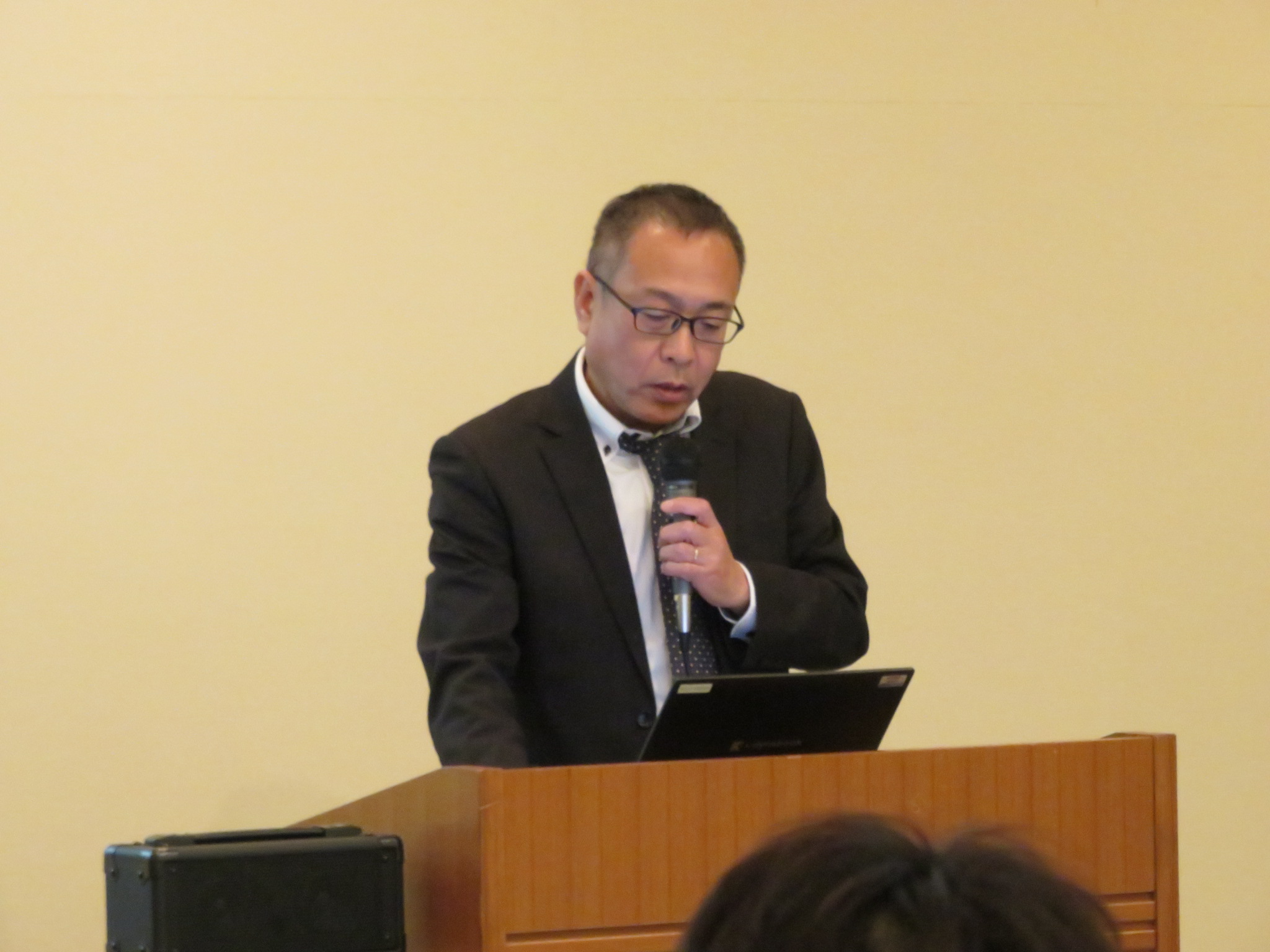 講演を行う北海道農政事務所 福田持続的食料システム戦略推進官