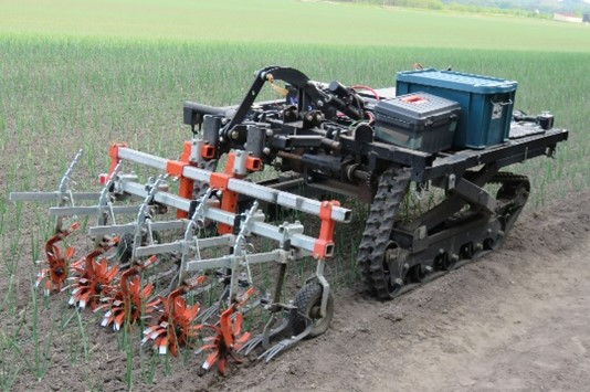 EVクローラ型除草カルチ自動化ロボット①