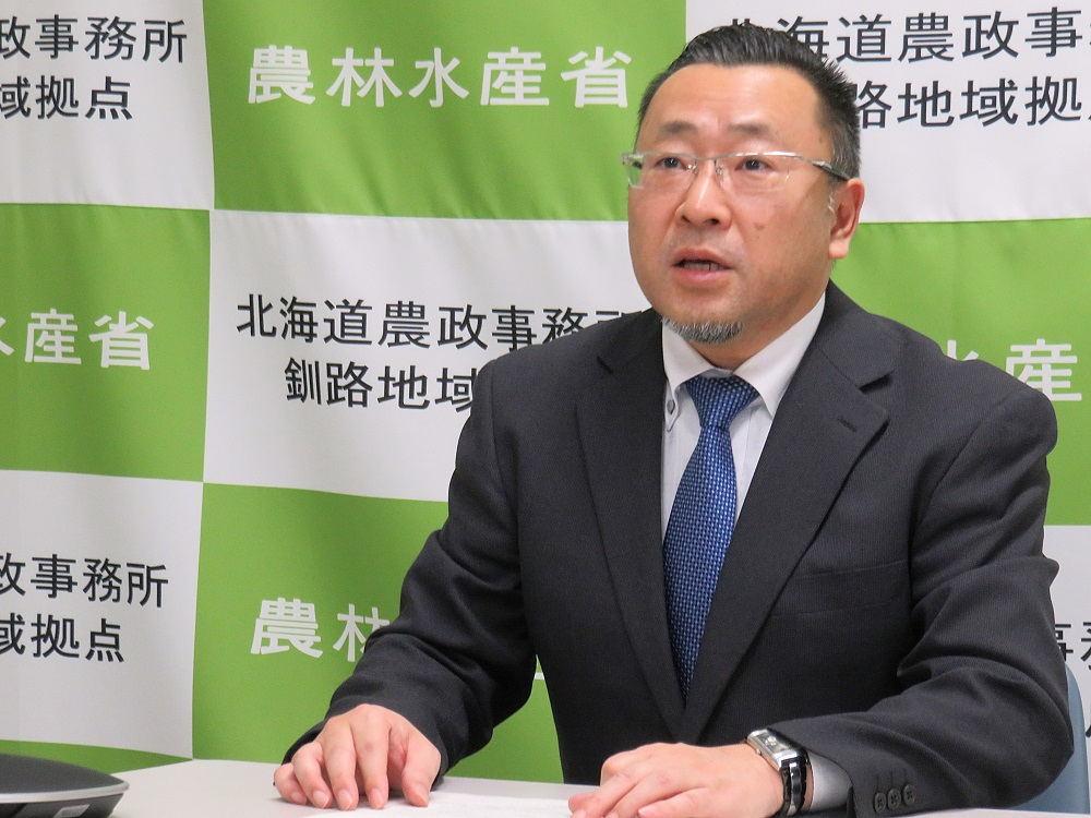 農業版BCPについて説明する中田主任農政推進官