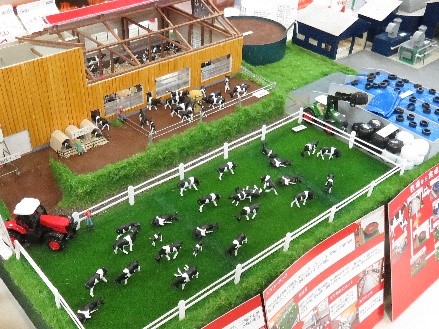 牧場のジオラマ