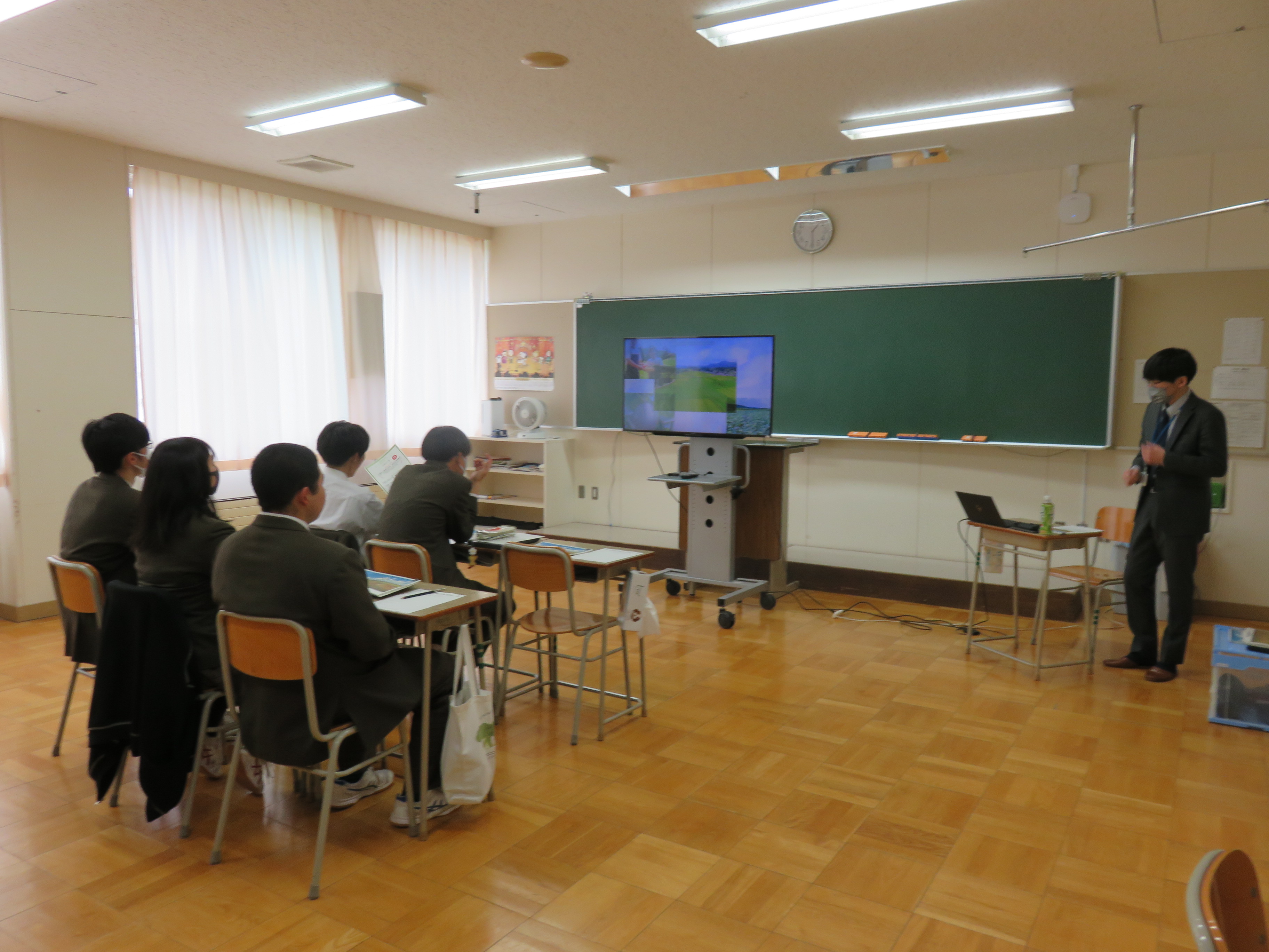 別海高校で「みどりの食料システム戦略」をテーマに出前授業
