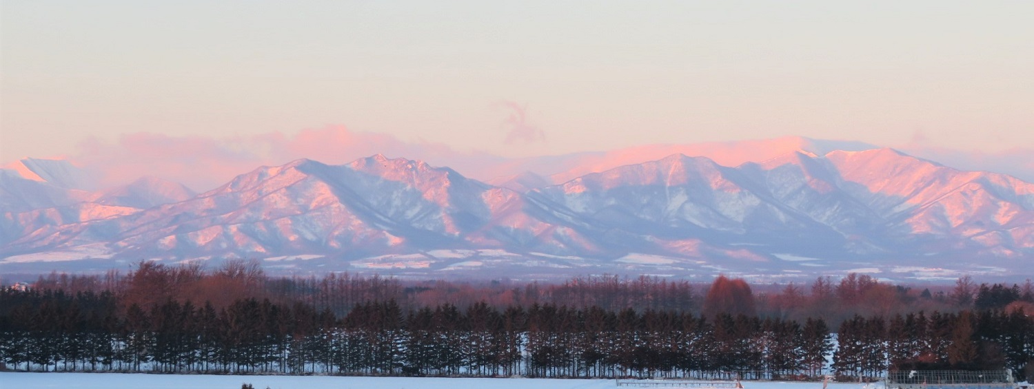 厳冬期の日高山脈