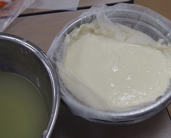 ざる豆腐ができました