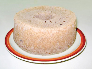 黒米米粉と黒小豆のシフォンケーキ