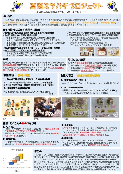 富山県立富山商業高等学校の取組