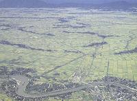 排水改良された西蒲原平野
