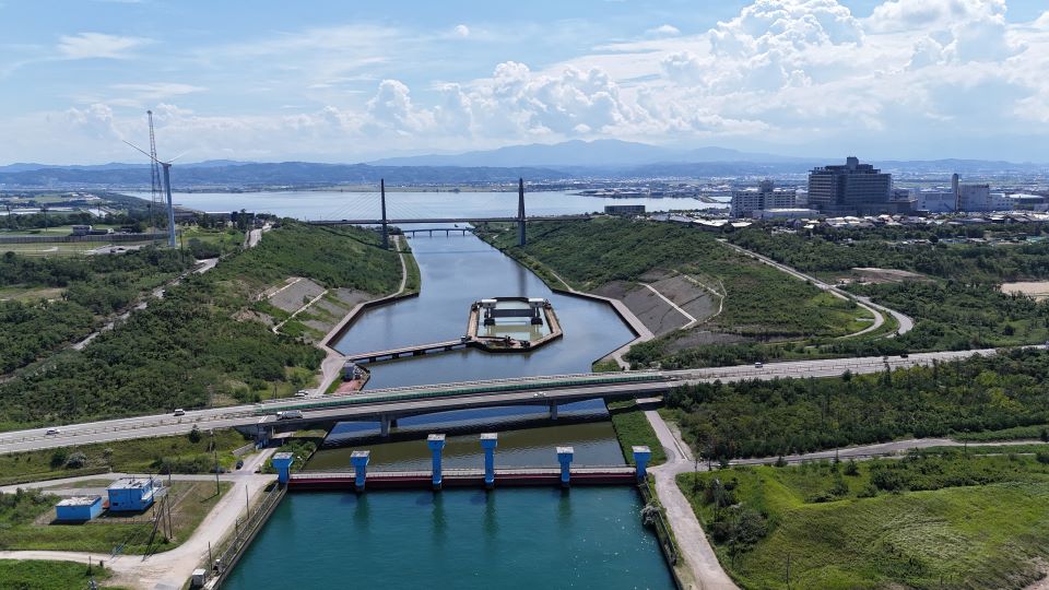河川内：1期仮締切工&nbsp;中詰土撤去を実施中