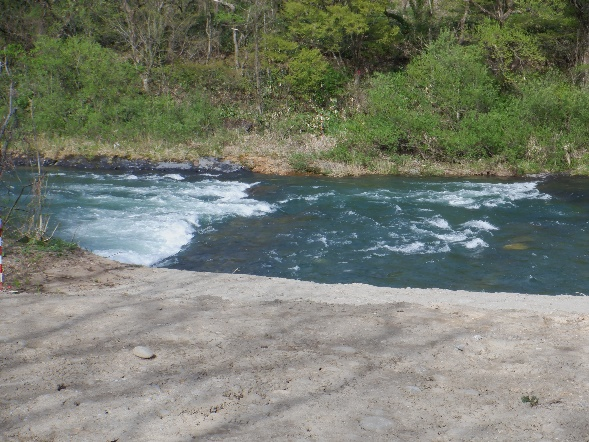 復旧後の左岸側サイホン撤去部