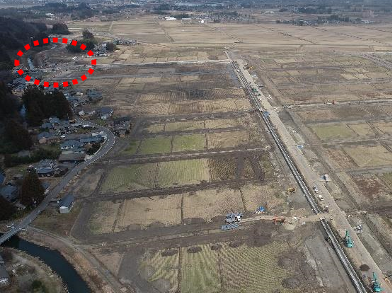 松岡川横断サイホン工事区域