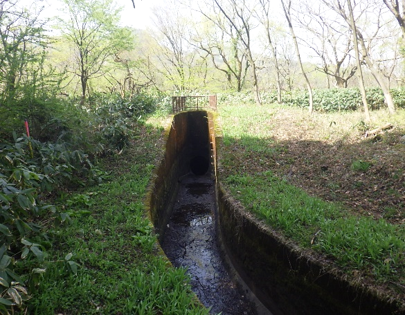 右岸側サイホン吐出口