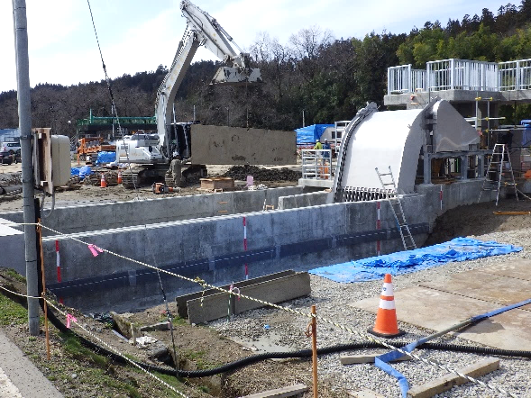 松岡川横断サイホン除塵機