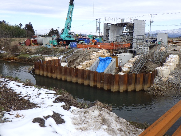 松岡川横断サイホン放流工