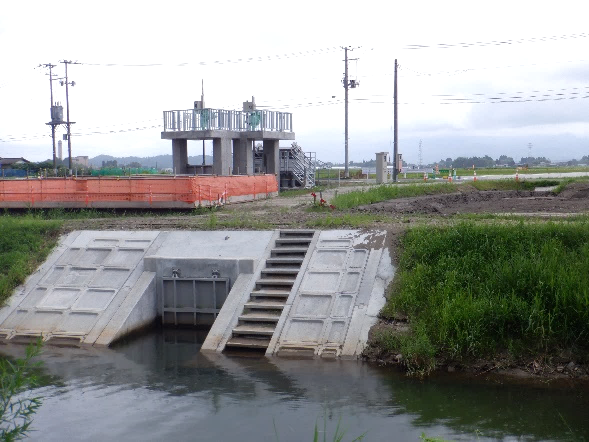 松岡川横断サイホン放流工