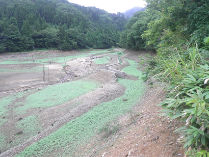 平成30年 内の倉ダムの渇水状況