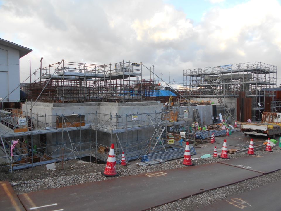 吐出水槽・排水樋門を設置