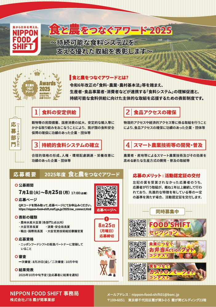 食と農をつなぐアワード2025