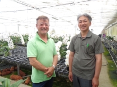 吉田社長(左)、井田地方調整官(右)