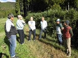 棚田において意見交換