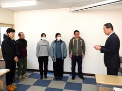 表彰状授与の様子