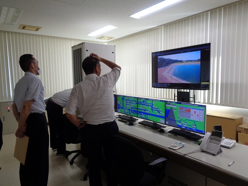 水管理システムによる遠方監視制御状況の現地調査