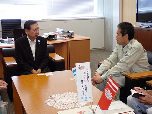 津幡町矢田町長と意見交換