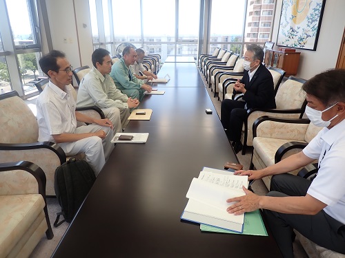 内灘町上出副市長と意見交換
