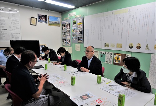 JAとなみ野稲種センターでの意見交換