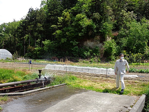 パイプラインの漏水（珠洲市）