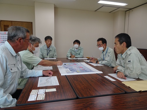 川西土地改良区で渇水対策の状況を確認