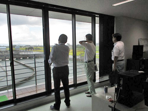 取水施設の状況確認(坂井市)
