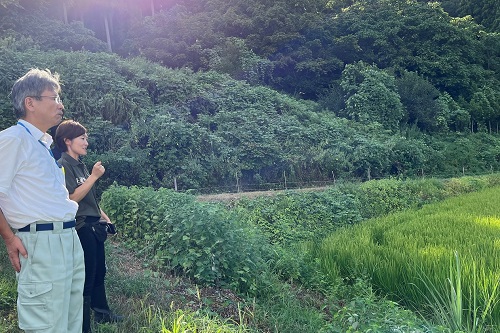 （有）土遊野のほ場にて