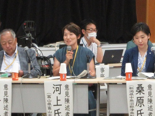 意見陳述者:河上 めぐみ氏