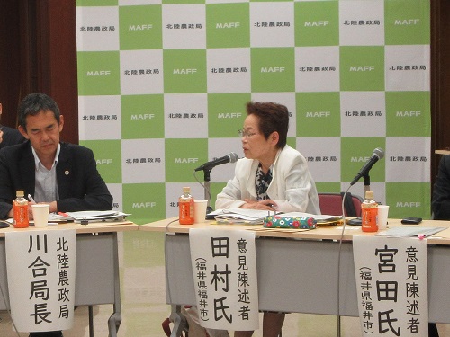 意見陳述者:田村 洋子氏