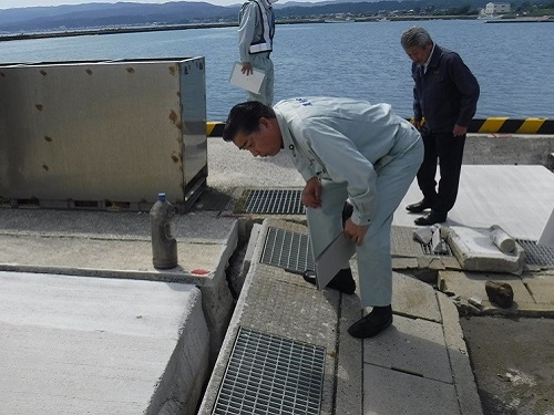 被害状況調査（漁港）（蛸島町）