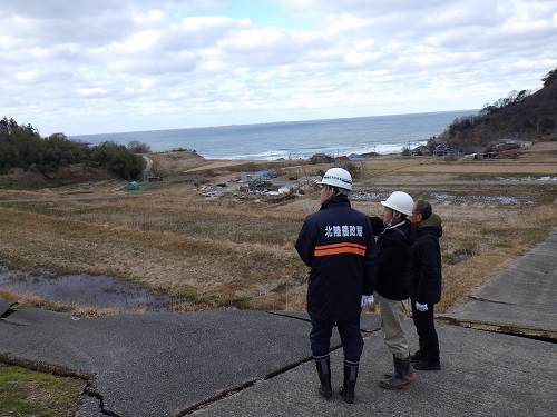 農地の被害(輪島市 稲舟地区)